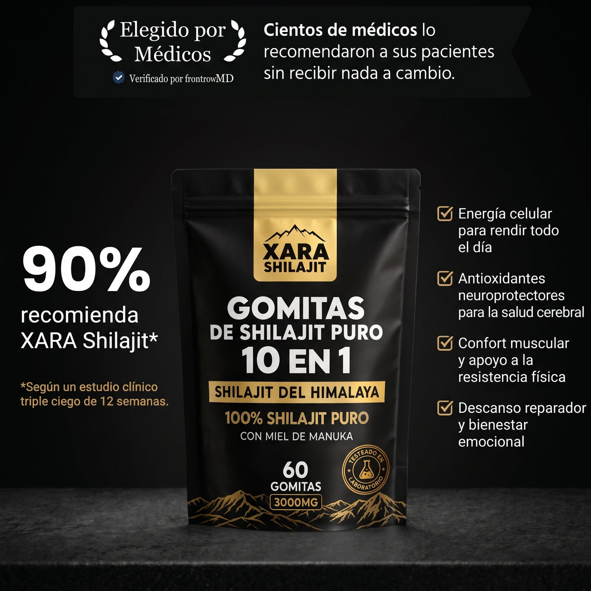XARA Shilajit Gomitas 10 en 1