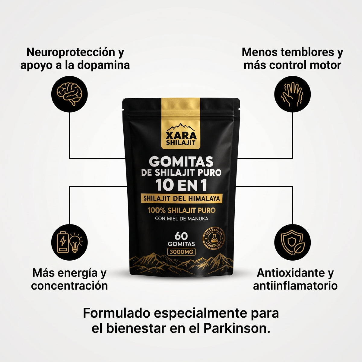 XARA Shilajit Gomitas 10 en 1